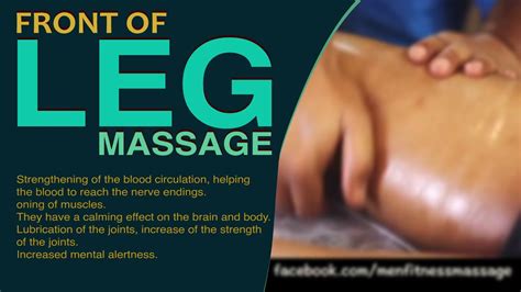 how to massage the front of legs deep fitness massage front of leg and thigh massage