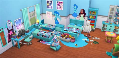I Create Bedroom Sets For The Sims 4 — Steven Universe Bedroom Set For