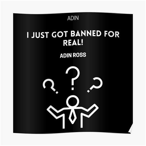 Adin Ross Poster By Lesterdealwis Redbubble