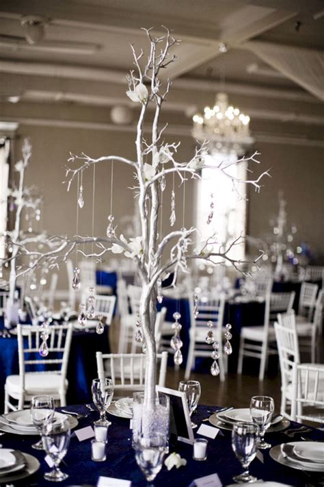 Gorgeous Navy Blue Party Decorations Ideas 138 Silver Wedding