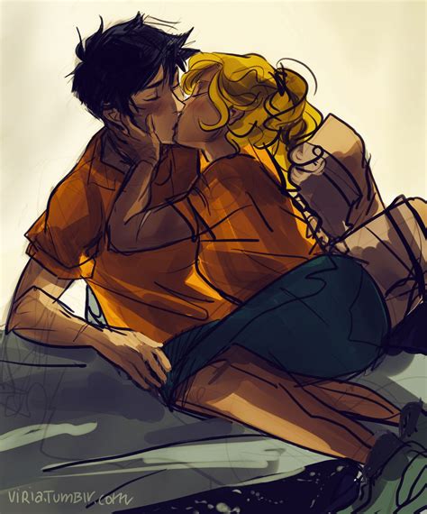 Percy Jackson And Annabeth Chase By Viria In The Stables Percy Jackson Art Percy Jackson
