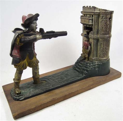Rare William Tell Shooting An Apple Off His Sons Head Mechanical Bank