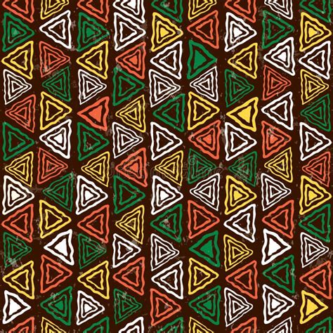 Abstract African Art Tribal Seamless Pattern Stock Illustrations