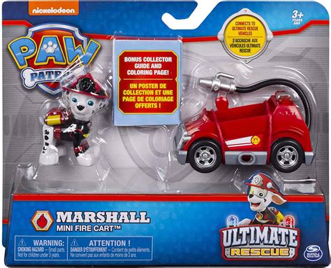 Paw Patrol Ultimate Rescue Marshalls Mini Fire Cart With Collectible