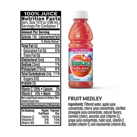 Tropicana 100 Apple Juice Nutrition Facts Blog Dandk