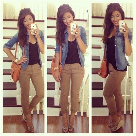 How To Wear Khaki Pants Outfit Ideas For Women