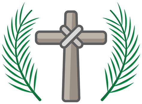 Cross Palm Sunday 1194265 Png