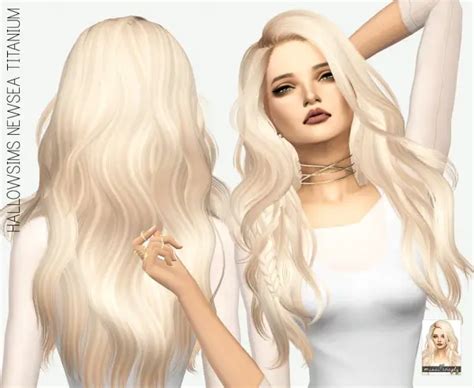 Sims Hairs Miss Paraply Newsea S Titanium Hair Retextured