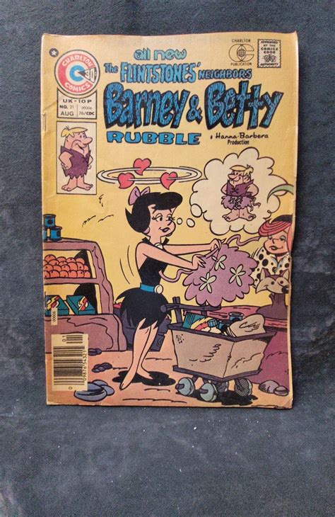 Barney And Betty Rubble 21 1976 Charlton Comic Book Comic Books