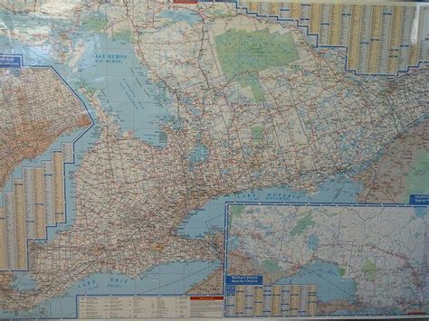 Ontario Wall Map Laminated An Excellent Rolled Wall Map Laminated
