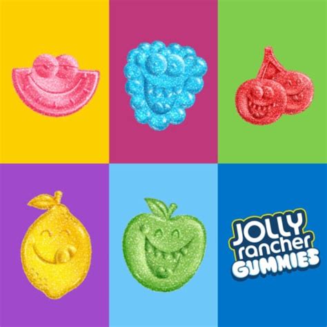 Jolly Rancher Gummies Sours Assorted Fruit Flavored Candy Box 1 Box