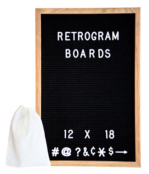 Black Felt Oak Frame Letter Board 12 X 18 Inch With 350 1 Etsy