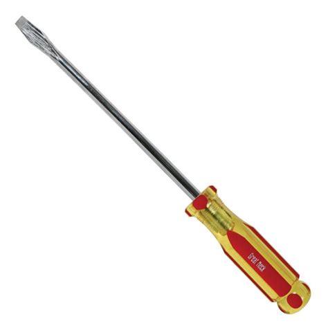 This may come in handy if you're quarantined during the corona virus outbreak, you have. Great Neck 3/8" x 8" Flat Head Screwdriver | QC Supply