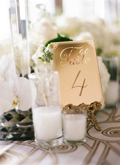 Unique Wedding Table Numbers Elegant Wedding Directory