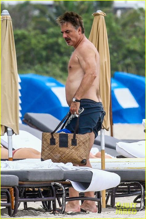 Full Sized Photo Of Chris Noth Goes Shirtless On The Beach During Miami