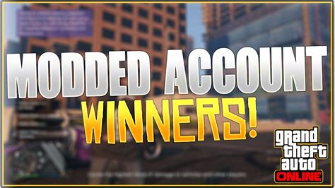 Gta 5 Online Modded Account Giveaway Winners Announced Thanks