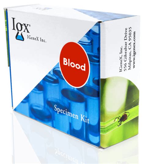 Blood Draw Kit For Lyme And Tick Borne Disease Testing Igenex