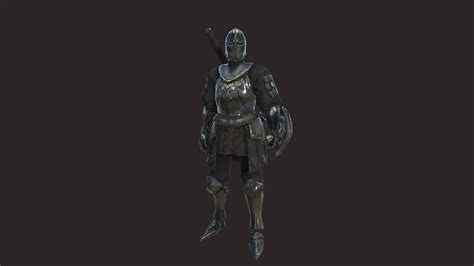 3d Model Armored Soldiers Vr Ar Low Poly Cgtrader