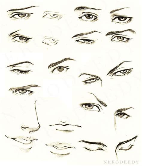 Anime characters generally have fairly round faces. anime male references - Google Search | Sketches, Guy drawing
