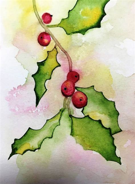 Image Result For Watercolor Christmas Christmas Card Art Watercolor