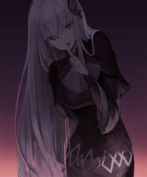 Seorang Echidna Rezero Rezero Kara Hajimeru Isekai Seikatsu Silver Hair Absurdres