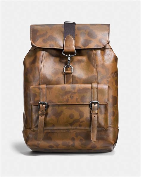 Bleecker Backpack With Wild Beast Print Leather Care Smooth Leather