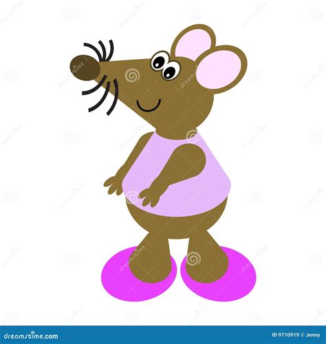 Cartoon Of A Dancing Mouse Royalty Free Stock Images Image 9710919