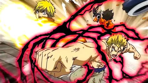 Laxus Uses The MEGATON RED LIGHTNING To DESTROY Wall YouTube