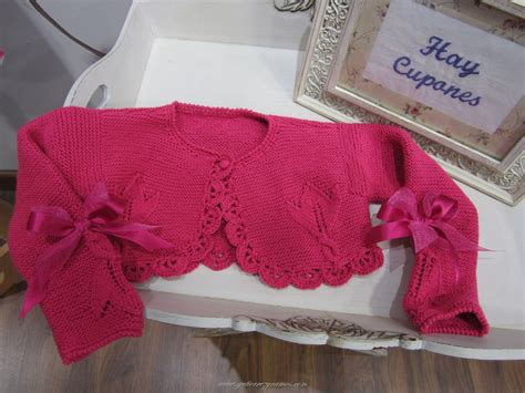 Chaqueta Niña Modelo Torera Knitting Girls Baby Knitting Lace Shorts