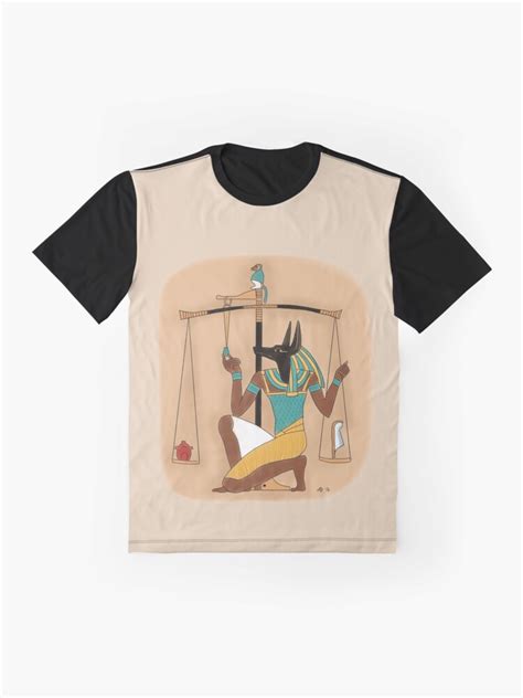 anubis weighing the heart t shirt by leenasart redbubble