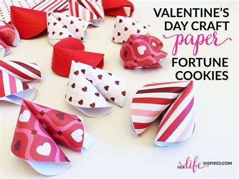 Valentines Day Craft Paper Fortune Cookies Valentines Diy
