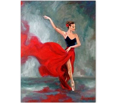 Ballet Dance Painting Original Oil Painting Ballerina Painting Oil On Canvas Dance