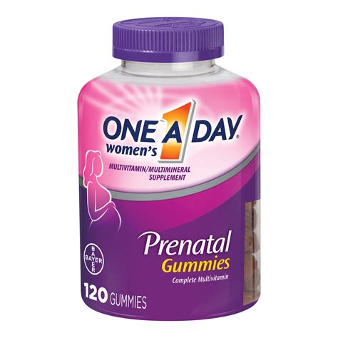 One A Day Prenatal Multivitamin Prenatal Gummy Vitamins, 120 Count - Walmart.com - Walmart.com
