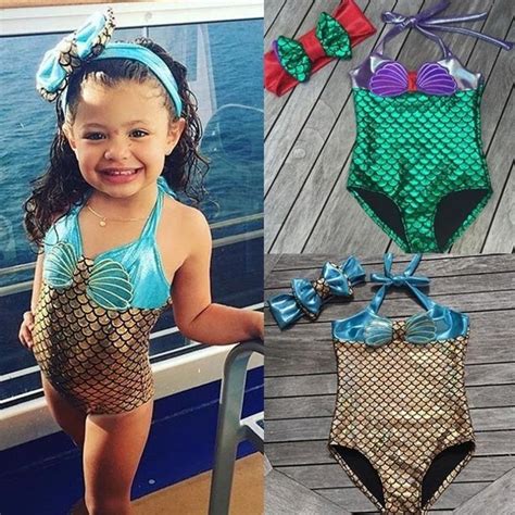 Canis Princess Baby Kids Clothes Girl Little Mermaid Tankini Bikini