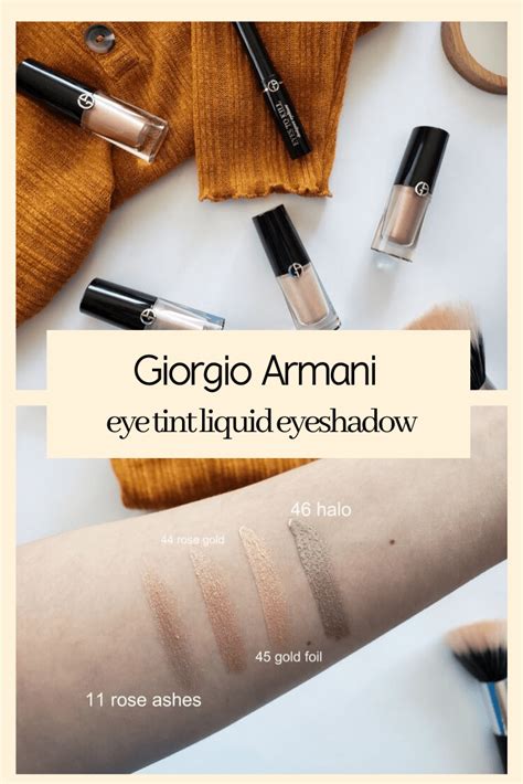 Giorgio Armani Eye Tint Liquid Eyeshadow Review And Swatches Liquid