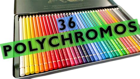 36 Faber Castell Polychromos Colored Pencils Unboxing And Color Order