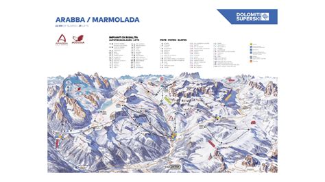 Arabba Ski Map And Resort Information Free Piste Map