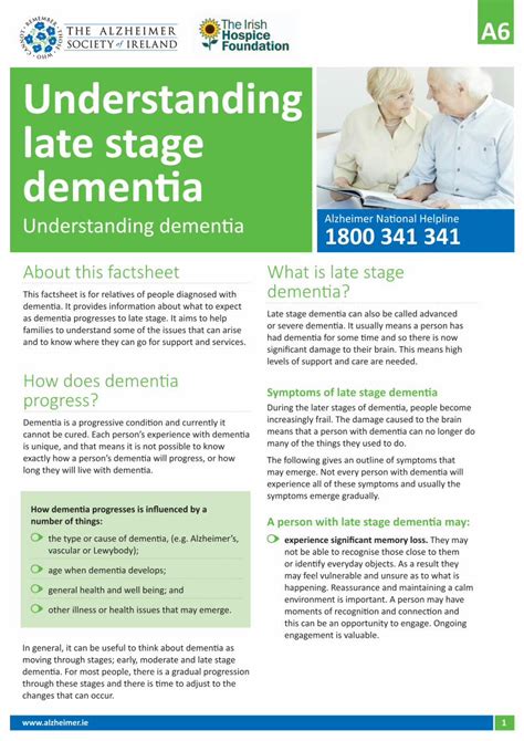Pdf Understanding Late Stage Dementia And · Understanding Late