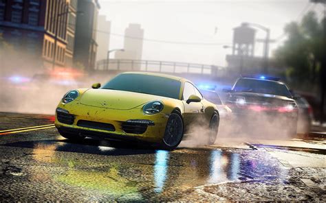 Yellow Coupe Need For Speed Need For Speed Most Wanted 2012 Video Game Porsche 911 Carrera