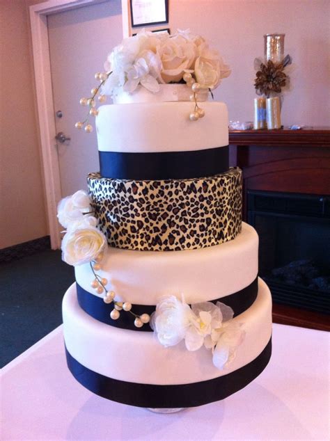 Leopard Wedding Cake Made For My Cousins Wedding September 2014