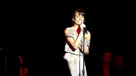 Lea Michele Singing Maybe This Time Youtube