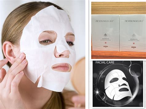 Cosmetic Face Mask To Reduce Acne Non Woven Cotton Fabric Skin Care