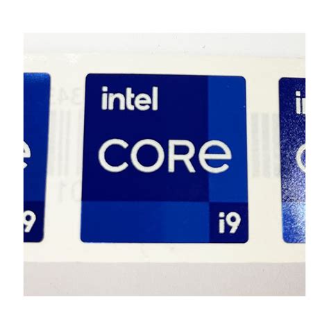Genuine Intel Core I9 Inside Case Badge Sticker 11th 12th
