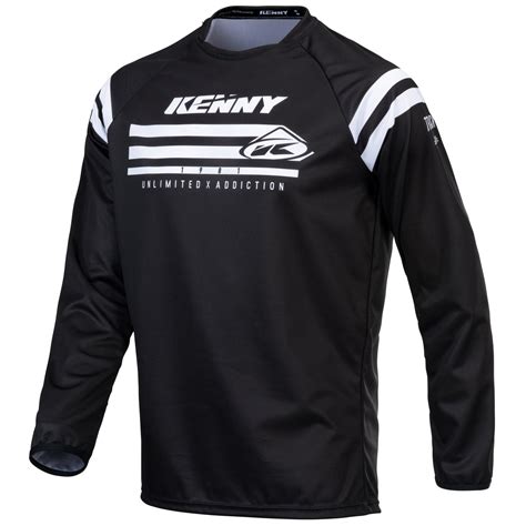Limited time sale easy return. 2021 Kenny Racing Track Raw Jersey Black | Sixstar Racing