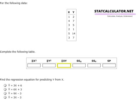 Step By Step Linear Regression Calculator Lets Try It