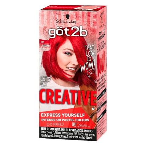 Try as many as you want to find the perfect new hair color for you — with 100s of options to explore! Got2B Color Creative Temporary Hair Color - Pink : Target | Temporary hair color, Semi permanent ...