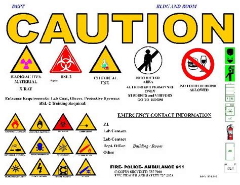 Lab Caution Sign Request Environmental Health And Safety Oregon