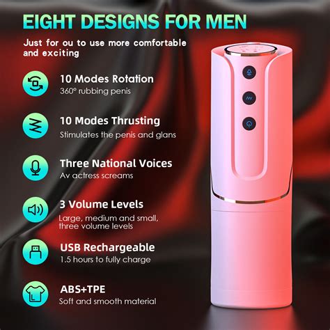 Automatic Handsfree Male Masturbaters Thrusting Cup Rotating Stroker