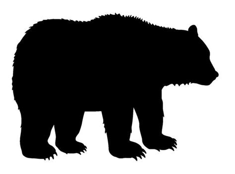 Bear Silhouette 2 Bear Silhouette Animal Silhouette Animal Stencil