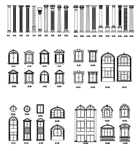 ★architecture Decorative Cad Blocks V15 Architectural Decorative Door